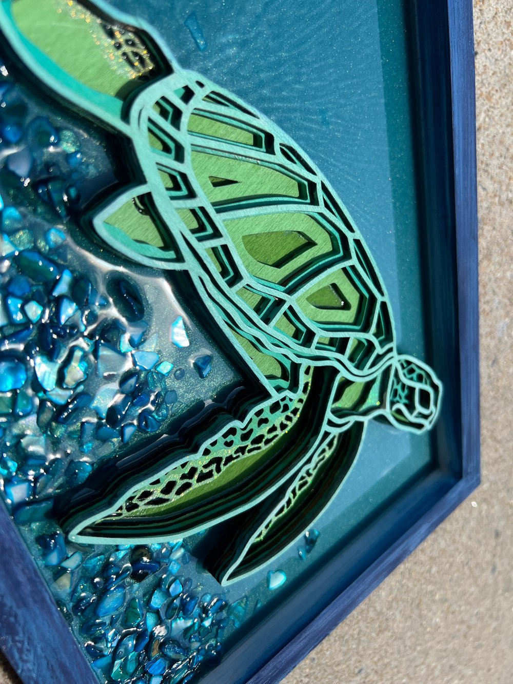 Image of Resin 3D Seaturtle 