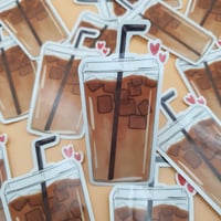 Iced Coffee Weather Proof Sticker