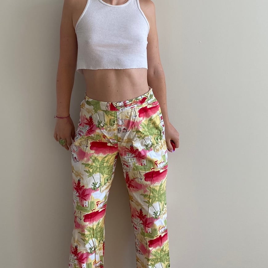 Vintage pants with the funnest print
