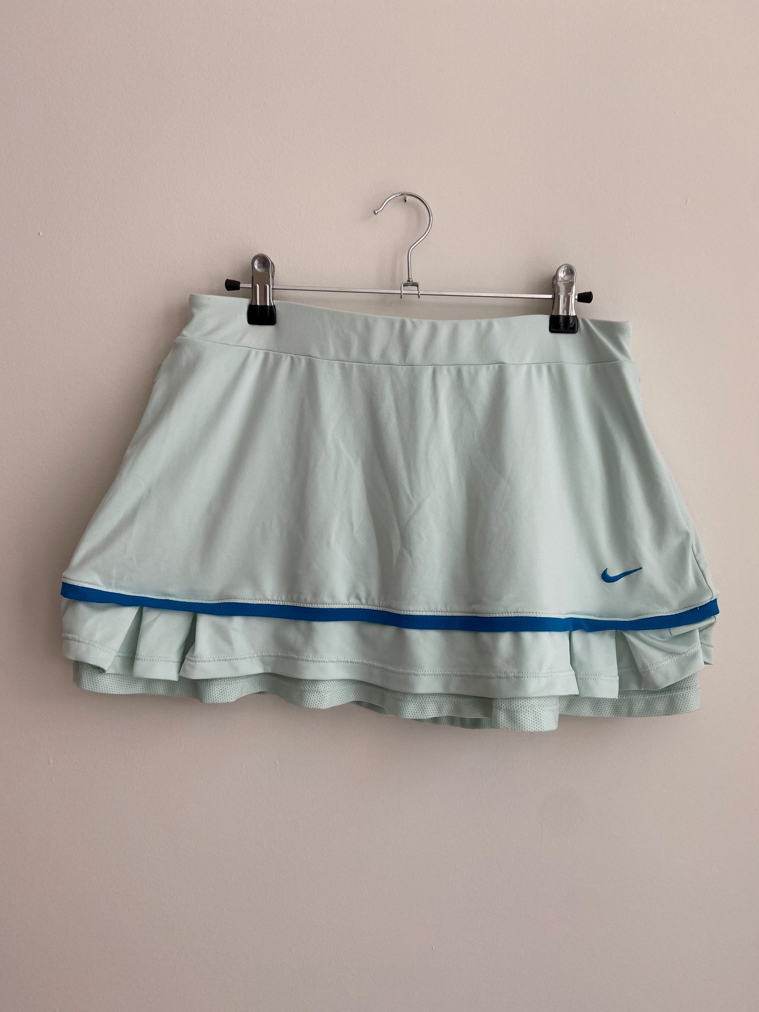 light blue Nike tennis skirt 