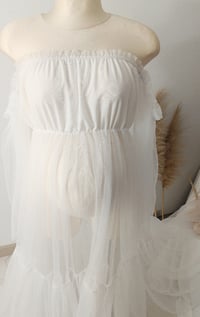Image 5 of Photo prop | Tulle dress for photoshoot | Alexa | size universal | off white