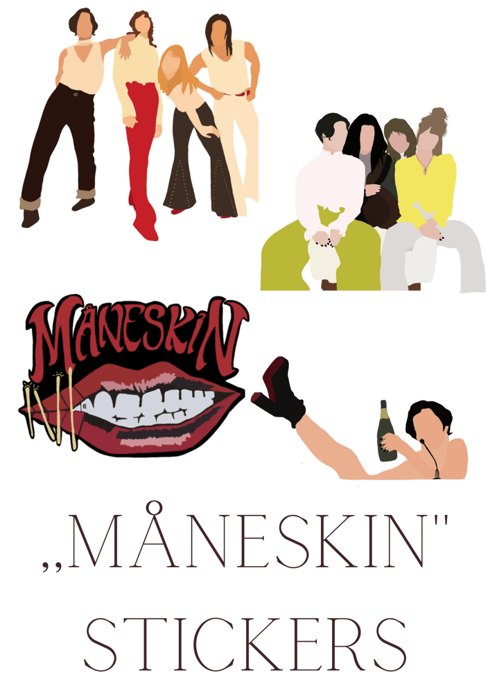 Image of ,,Måneskin'' stickers