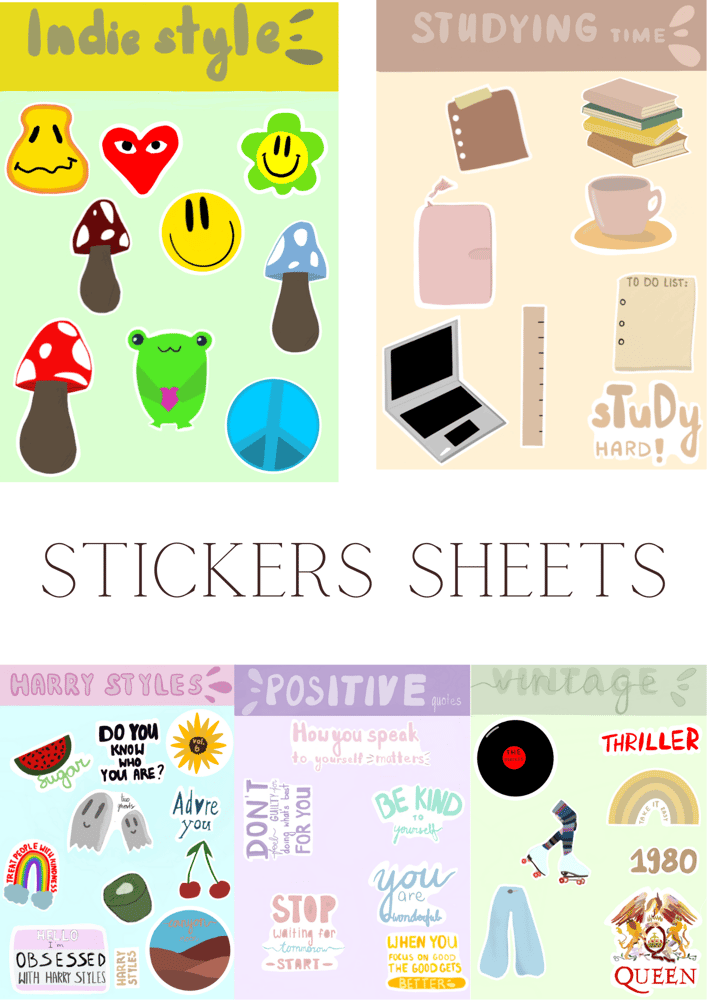 Image of Stickers sheets