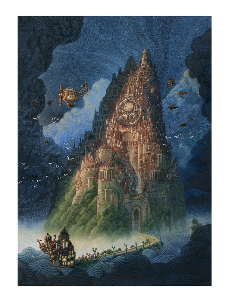 Image of Le château de Lindblum / Lindblum Castle (petit format / small size)