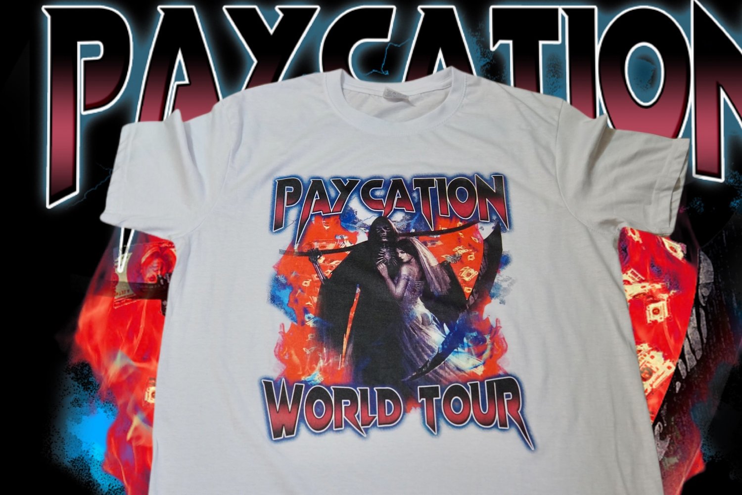 Image of PAYCATION DEATH CANT DO US PART TEE WHITE