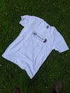 Limited edition white UKGRAVELCO T Shirt with black logo