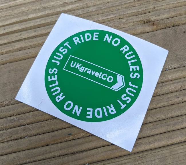 UKgravelCO "No Rules" sticker