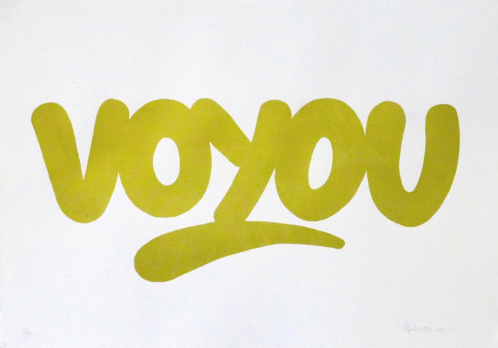 'Voyou! (Gold)'. 70x50 cm.  Signé-numéroté x20.