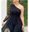 Mesh Black Jumpsuit 