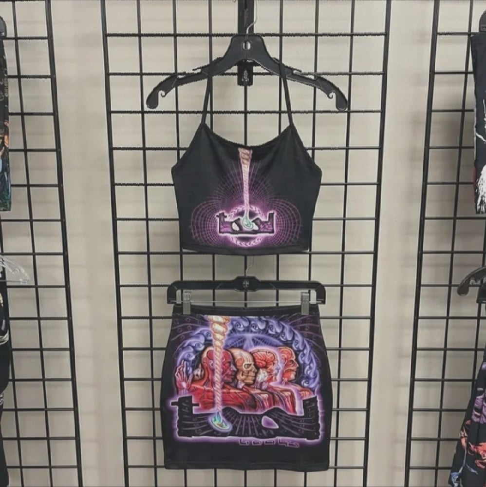 Image of Tool Band 2 piece Skirt and Haulter Top Set