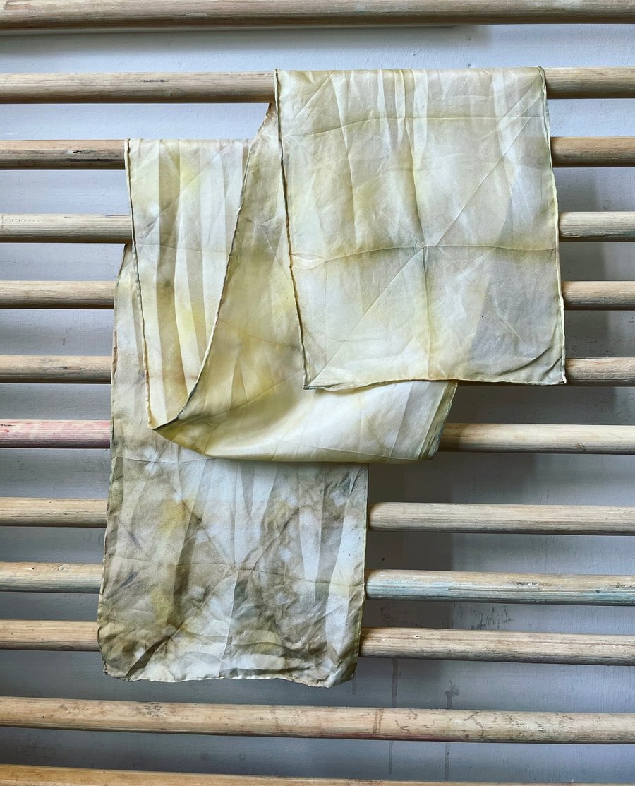 Image of SAMPLE SALE: Nettle shibori dyed scarf