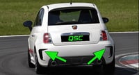 Image 2 of Abarth 500/595/695 mk1 Rear vent Surround stickers  