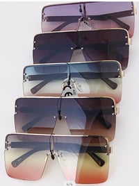 Image 1 of Oversized Rimless Sunglasses 