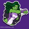 She-Hulk Smash! STICKER