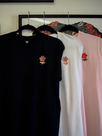 Image 3 of  Flower logo embroidered tee 