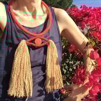 Image 3 of wrapped Eye fringe lash neck piece 