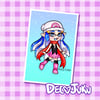 Squid Kid/Trainer Mash up Postcard Print