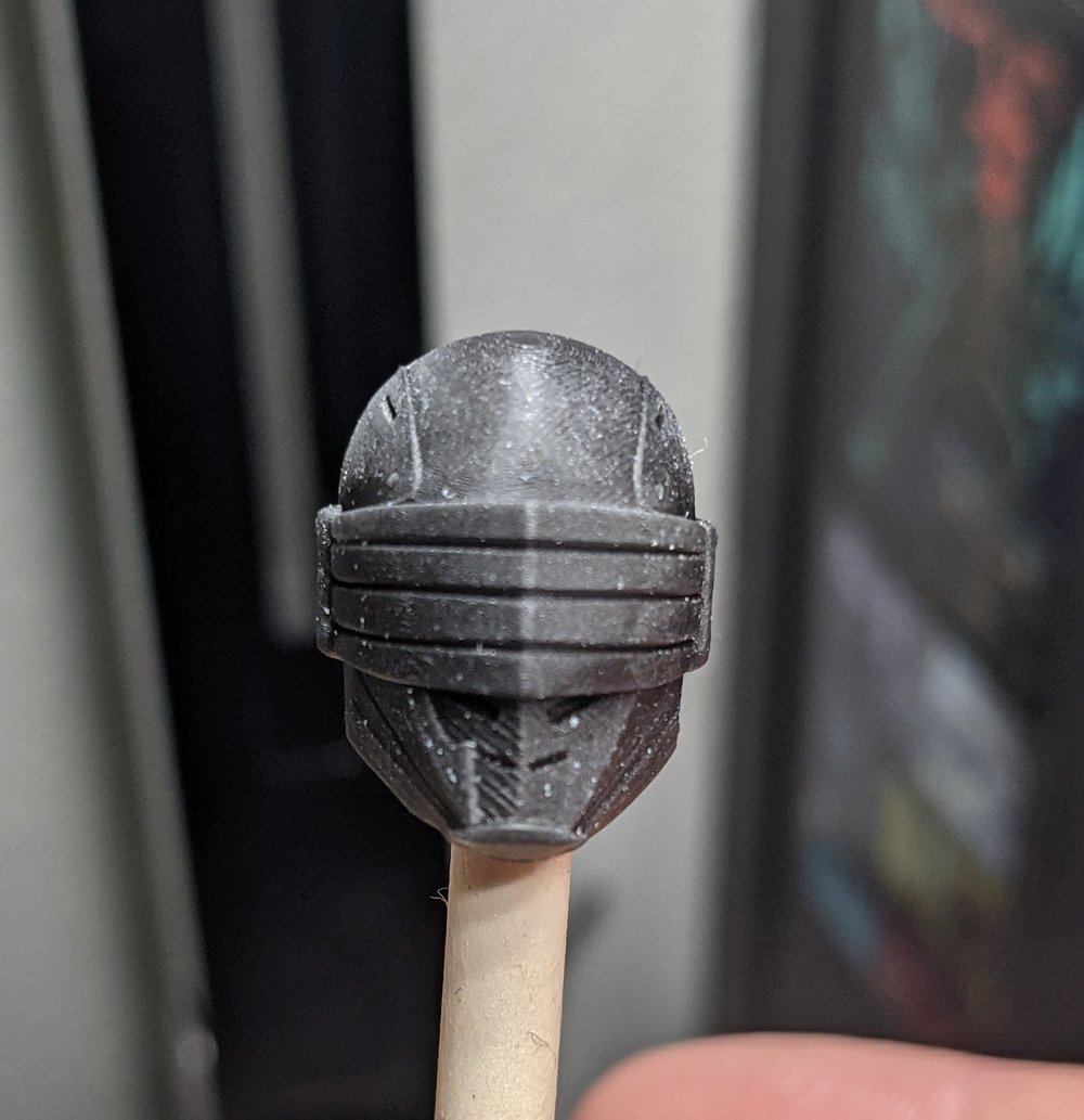 Black visor commando