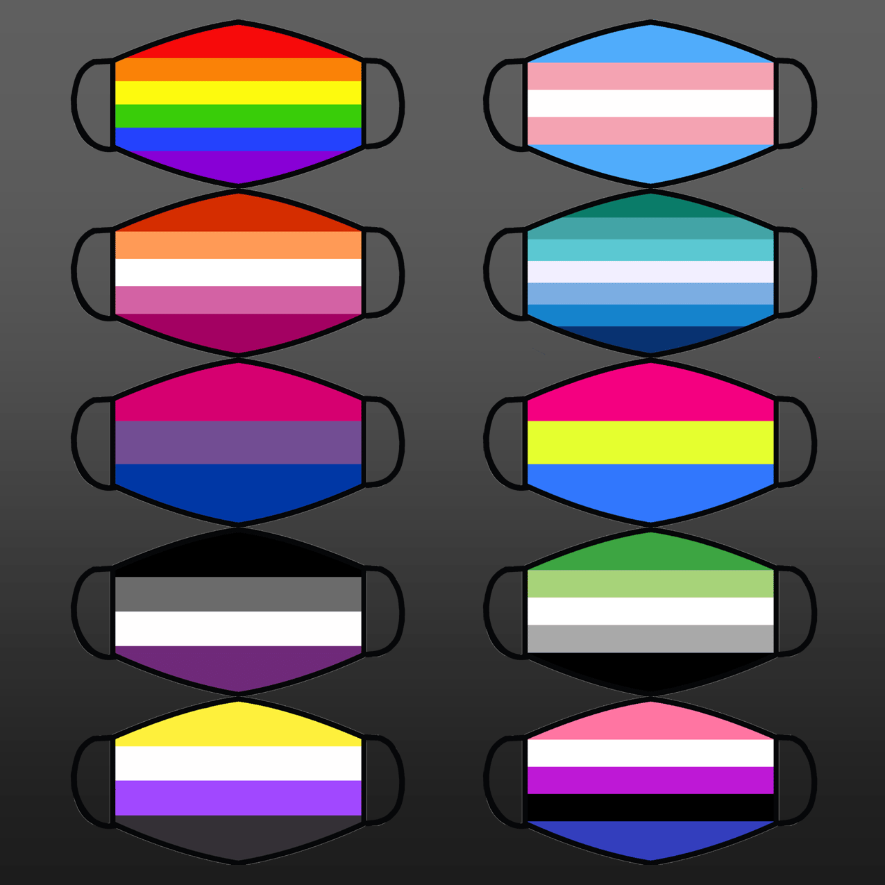 Pride Flag Facemasks