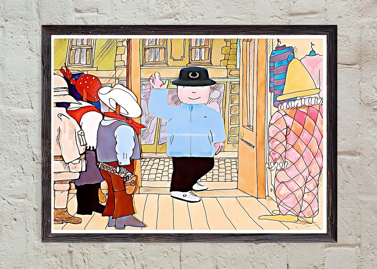 Image of MR BENN INSPIRED FRED PERRY PRINT