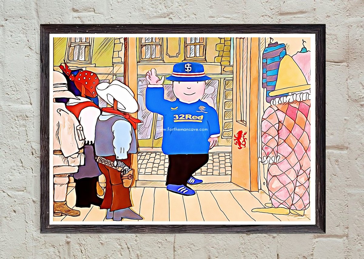 Image of MR BENN INSPIRED RANGERS PRINT