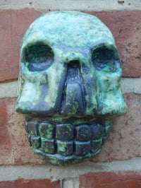 Image 1 of Copper Aztec Skull