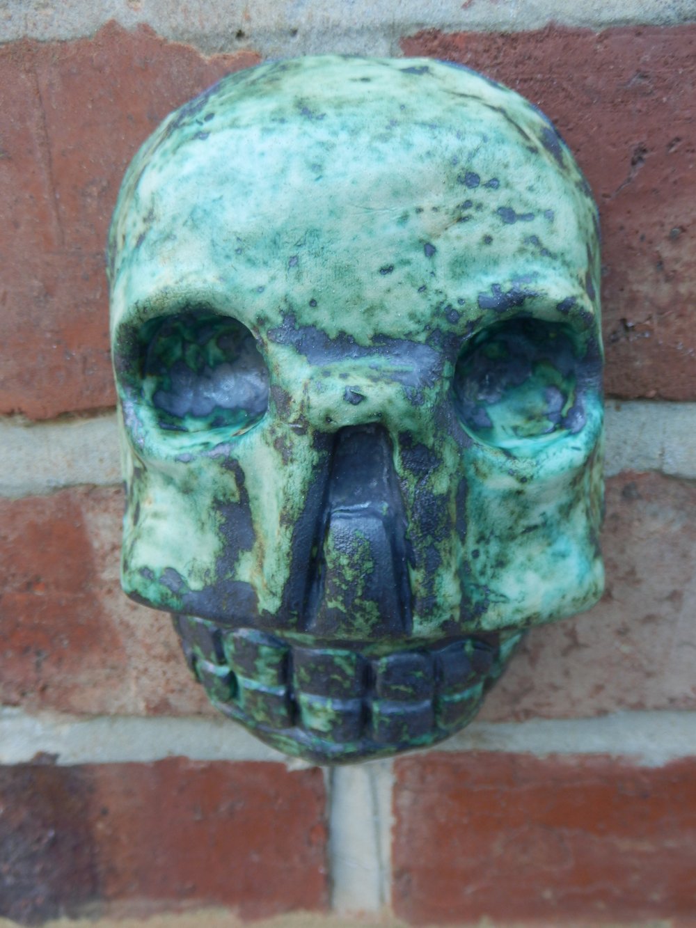 Copper Aztec Skull