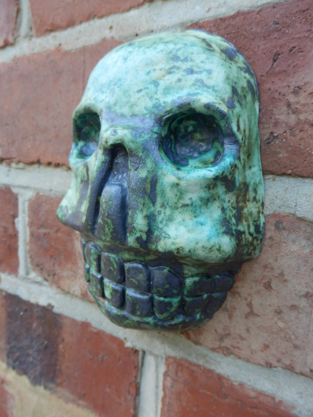 Copper Aztec Skull