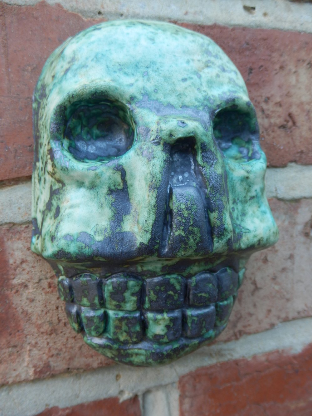 Copper Aztec Skull