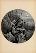 Gustave Doré "Witch" - Owl - Bat - Witch - Witchcraft - Old hag poster