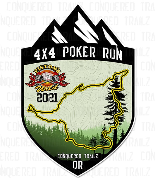 Image of Piston's Wild 2021 Poker Run - Event Badge
