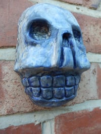 Image 2 of Cobalt Aztec Skull