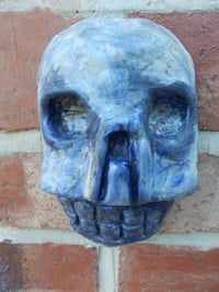Image 4 of Cobalt Aztec Skull