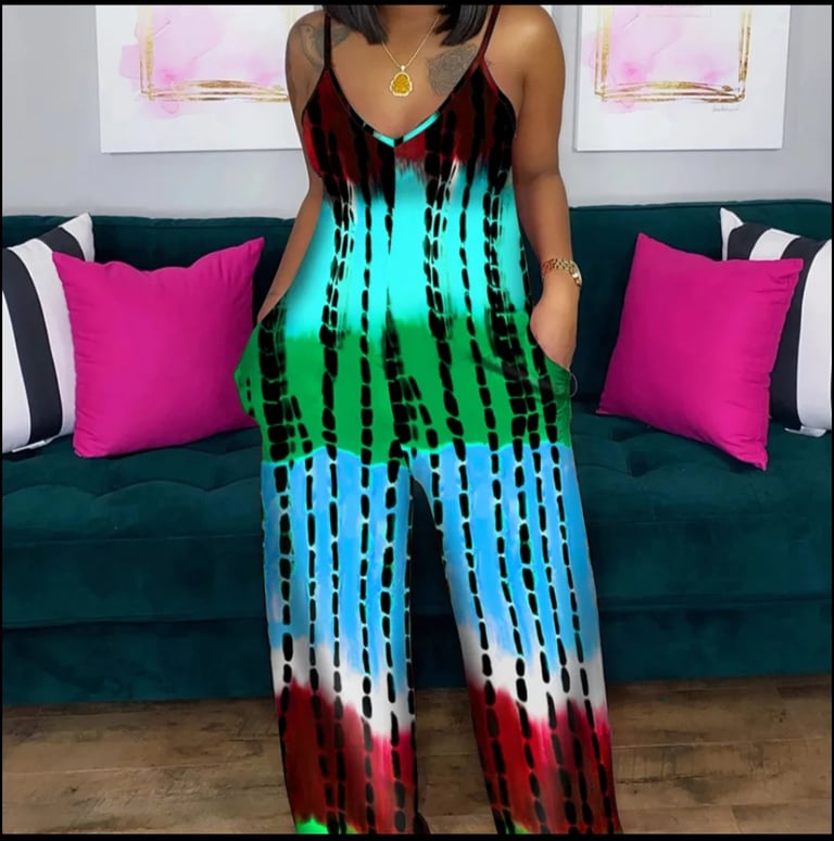 Tye Dye Jumpsuit Image 3