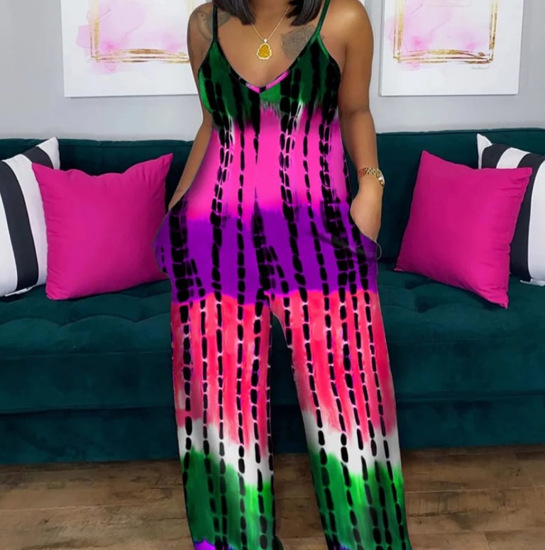 Tye Dye Jumpsuit Image 4