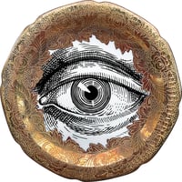 Image 1 of Lover's eye C - #0753 - ENGRAVED GOLD DELUXE EDITION - Vintage German porcelain plate