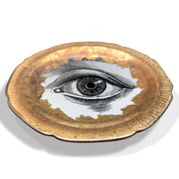 Image 2 of Lover's eye D - #0753 - ENGRAVED GOLD DELUXE EDITION -Vintage German porcelain plate
