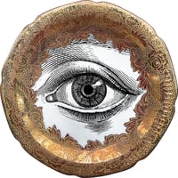 Image 1 of Lover's eye D - #0753 - ENGRAVED GOLD DELUXE EDITION -Vintage German porcelain plate