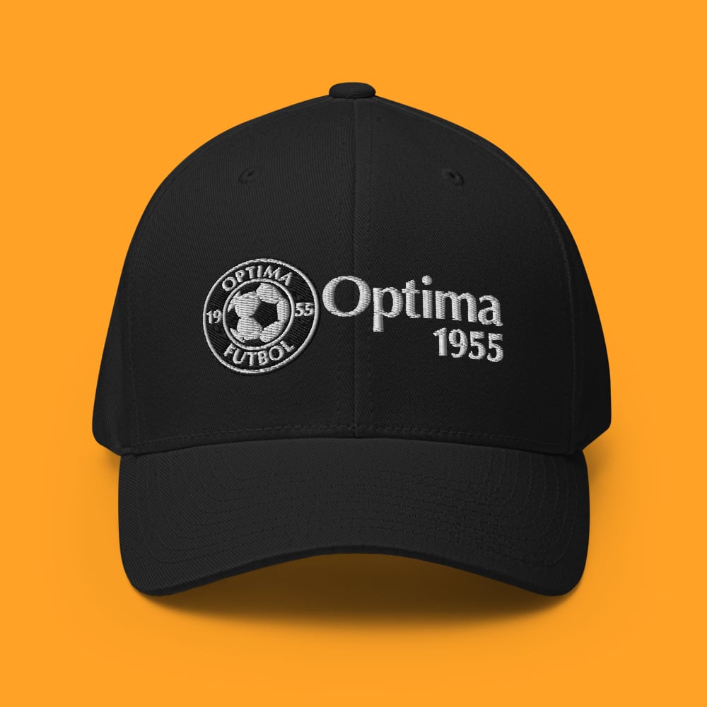 Image of TEAM OPTIMA - 1955 FLEXFIT STRUCTURED CAP - BLACK