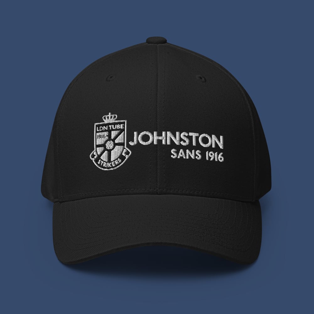 Image of TEAM ITC JOHNSTON 1916 - FLEXFIT STRUCTURED CAP (BLACK)