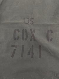 Image 4 of VIETNAM WAR ERA US MILITARY BARRACKS BAG WITH STENCILS