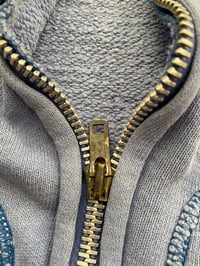 Image 5 of 60s SUPER FADED ZIPPER HOODIE with Talon zipper