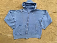 Image 2 of 60s SUPER FADED ZIPPER HOODIE with Talon zipper