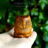 Saxon yew owl amulet (DAM476)