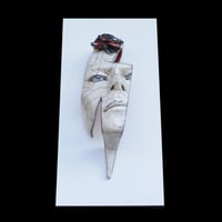 Image 2 of 'Flash' Raku Edition- David Bowie Face Sculpture