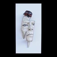 Image 1 of 'Flash' Raku Edition- David Bowie Face Sculpture