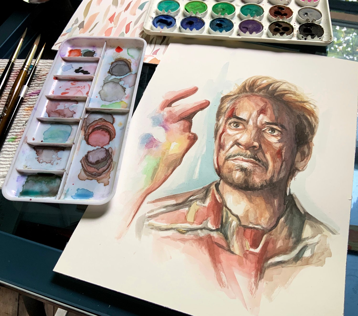 Image of Iron Man - Watercolor Print