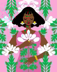 Nouveau Pink Art Print