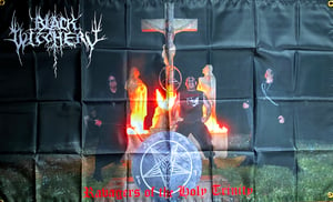 Image of Black Witchery  " Ravangers of the holy Trinity   " Flag / Tapestry / Banner 