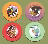 Image 2 of "Friend of Pollinators" 2.25" Buttons